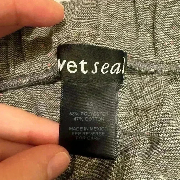 Wet Seal women’s lounge pants with cuff ankles grey size XS - Picture 7 of 13